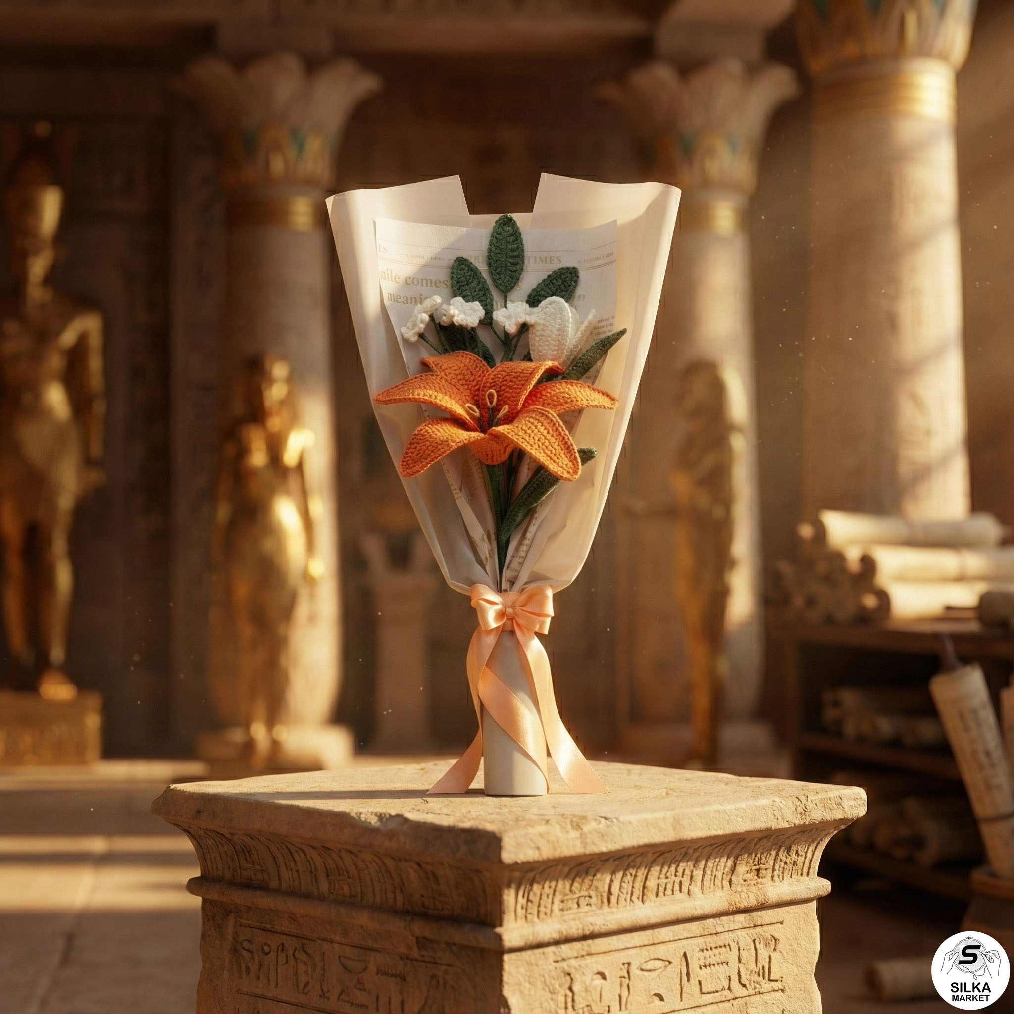 The Sunset Lily and Tulip Bouquet