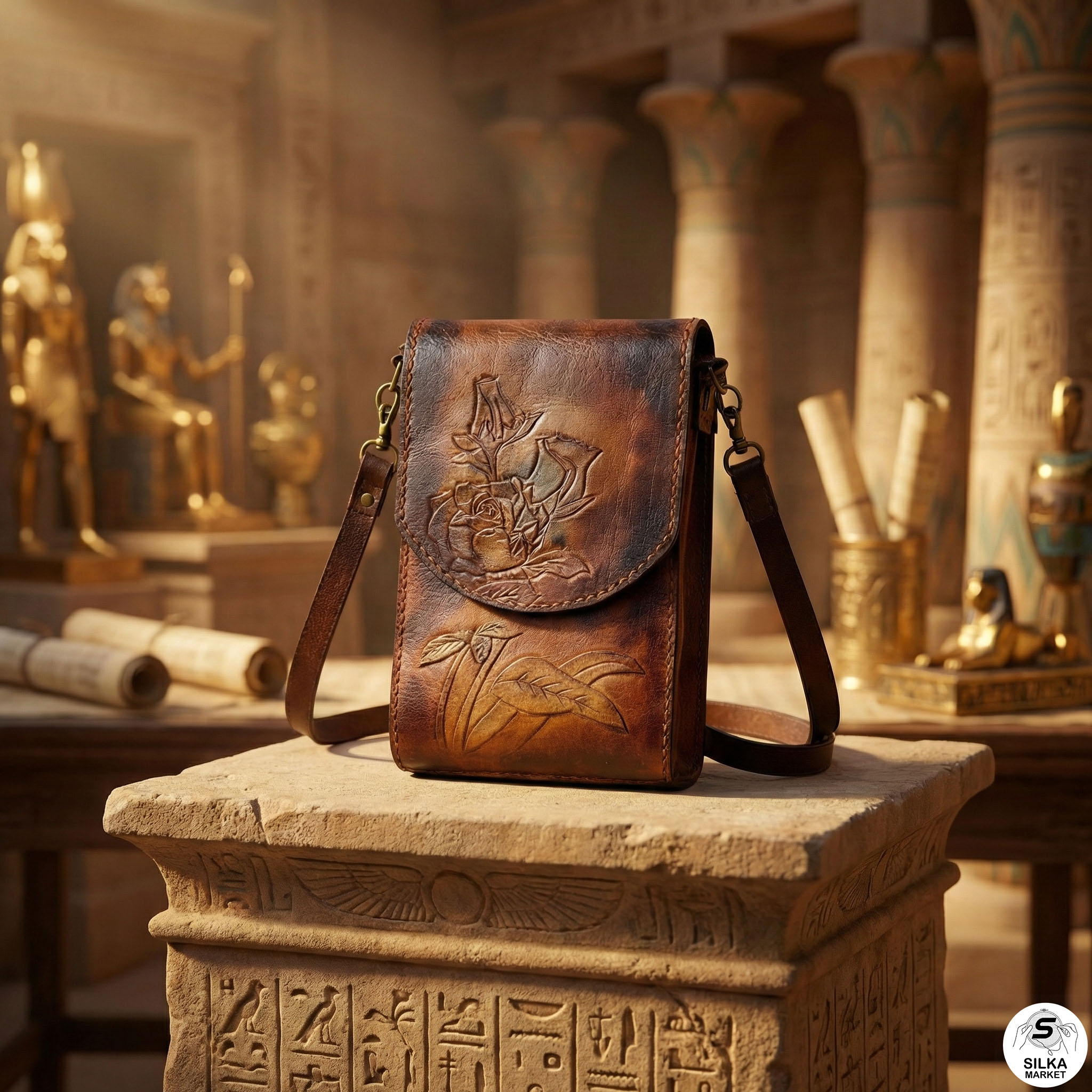 A women's crossbody bag designed for simple purposes
